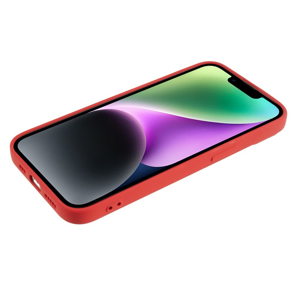 Iskunkestävä Kuori TPU iPhone 15 Punainen