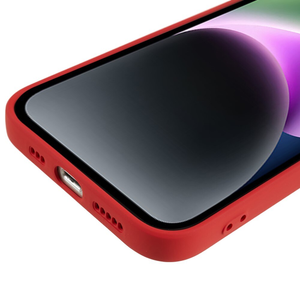 Iskunkestävä Kuori TPU iPhone 15 Punainen