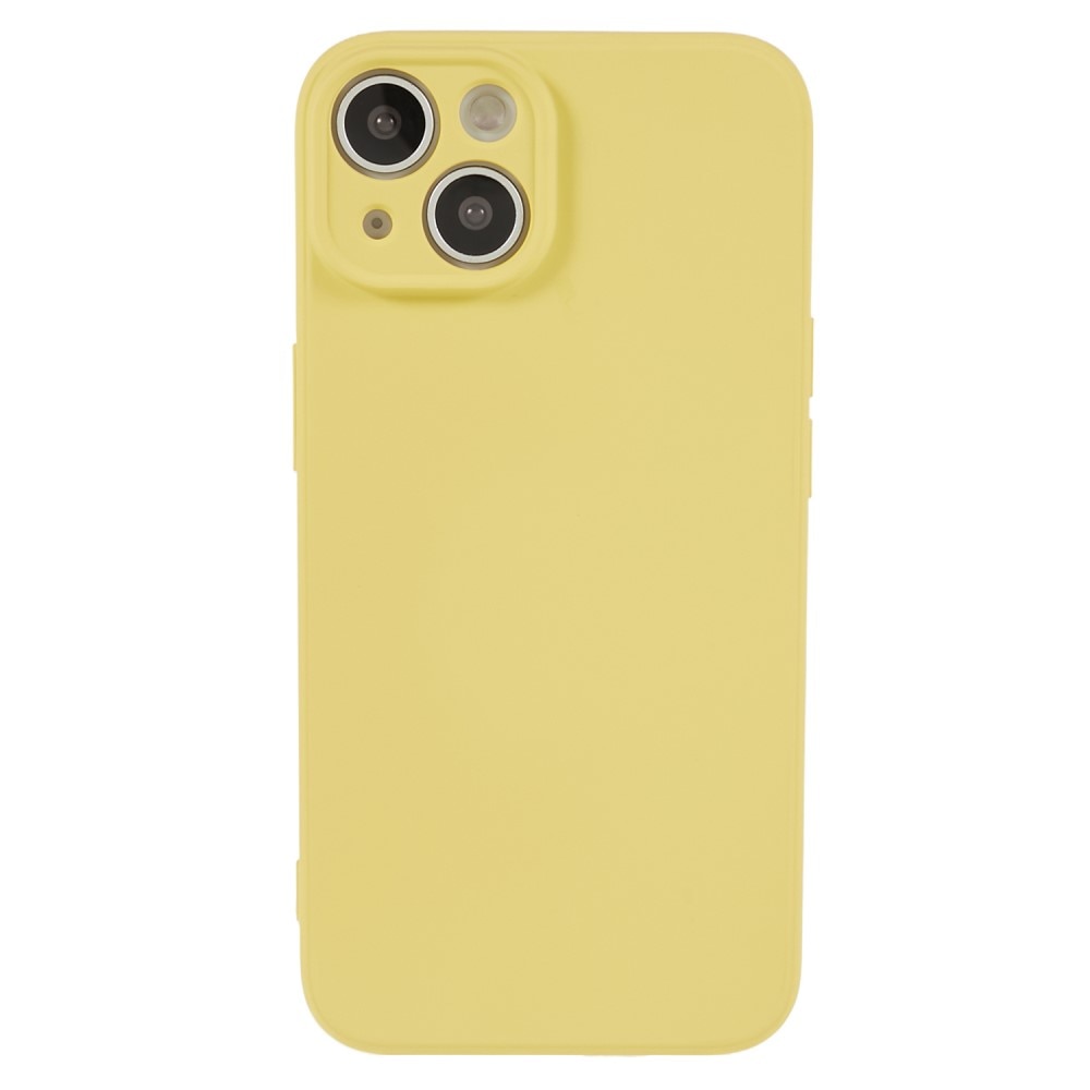 Iskunkestävä Kuori TPU iPhone 15 keltainen