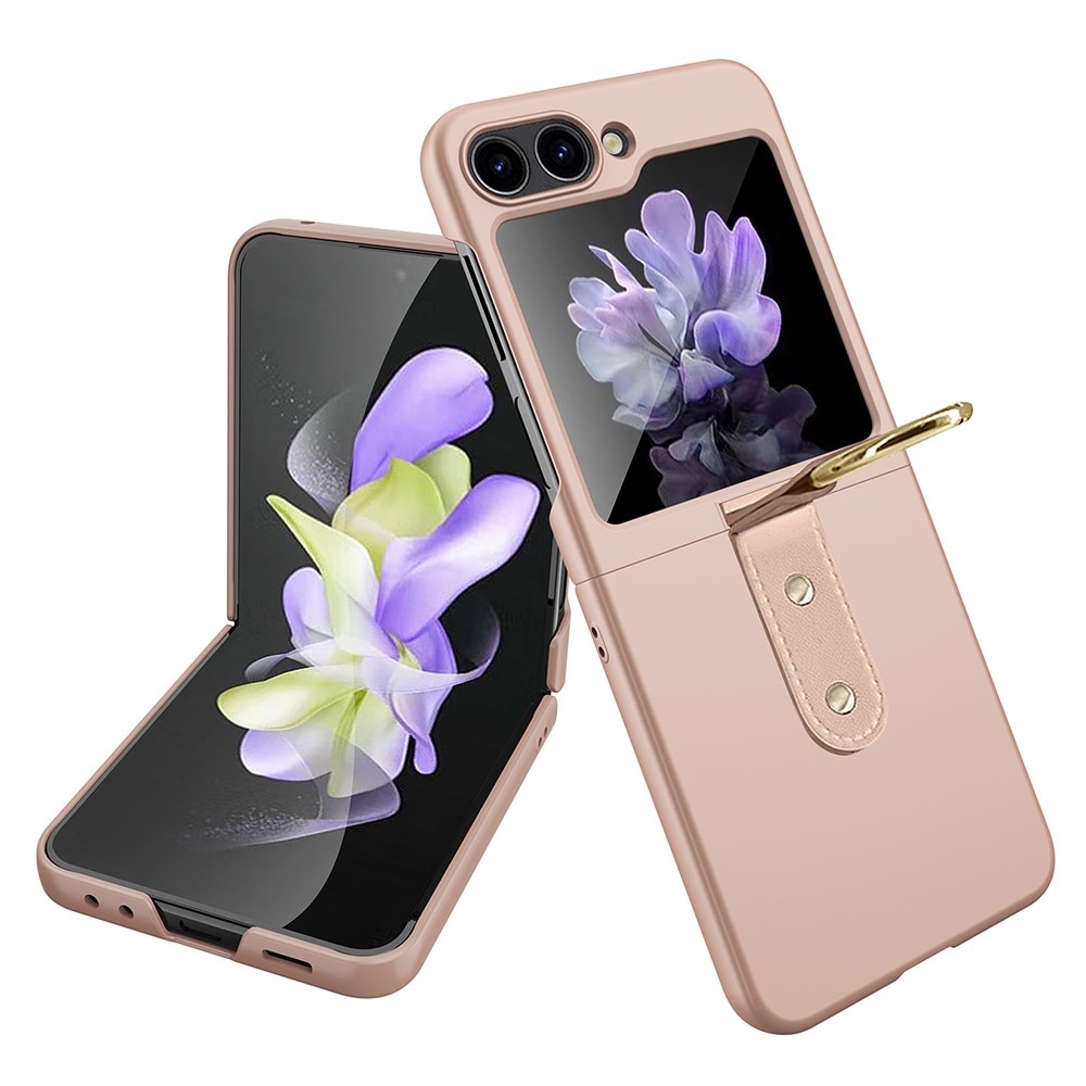 Samsung Galaxy Z Flip 6 Kuori rengaspidikkeellä ruusukulta