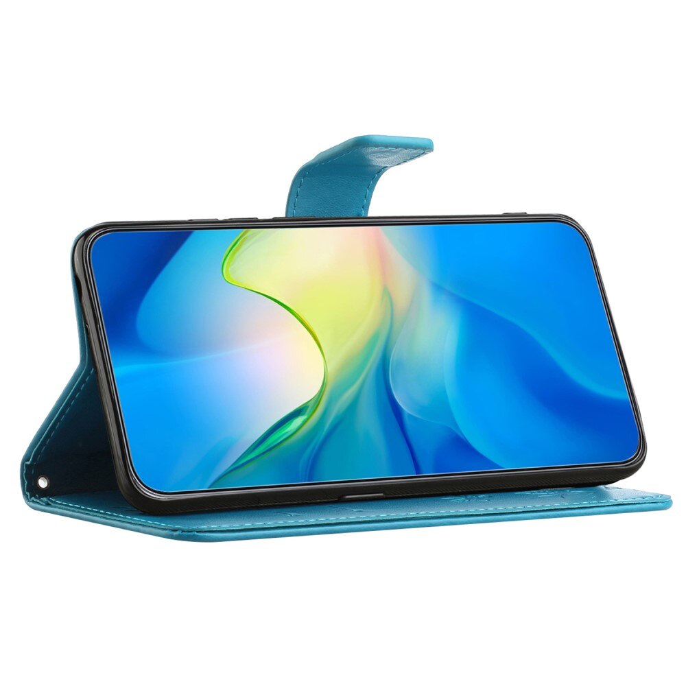 Nahkakotelo Perhonen Samsung Galaxy S23 FE Sininen