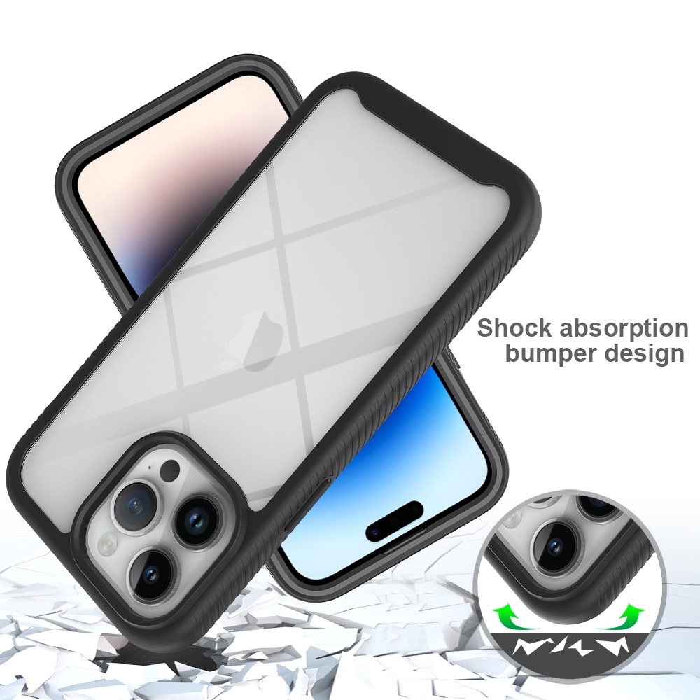 Full Protection Case iPhone 15 Pro Max musta