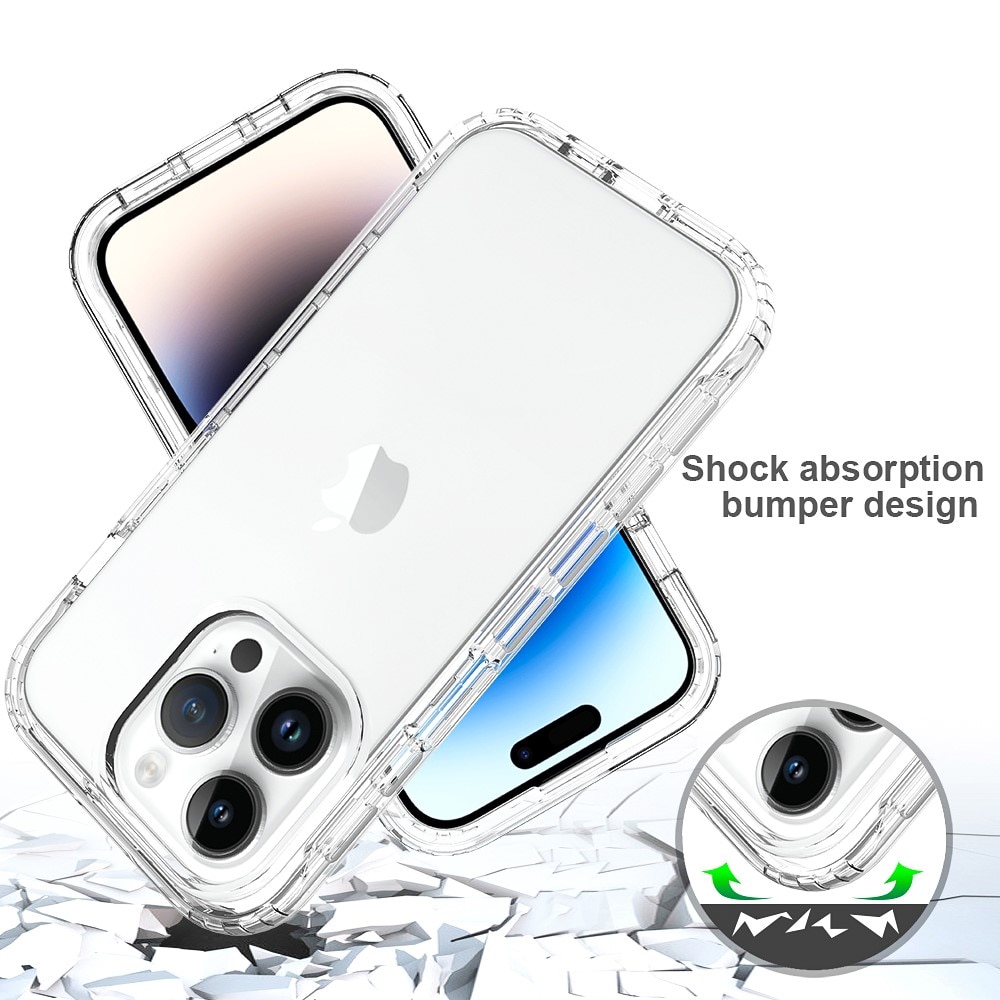 Full Protection Case iPhone 15 Pro kirkas