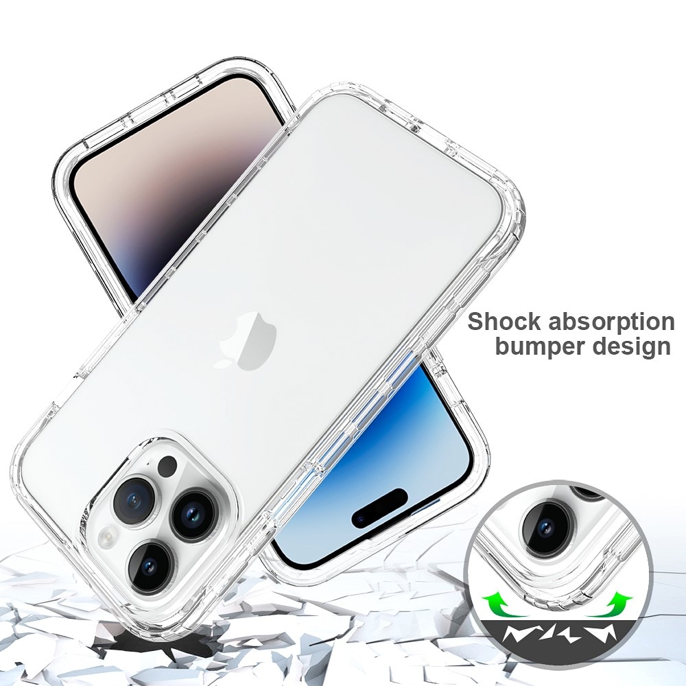 Full Protection Case iPhone 15 Pro Max kirkas