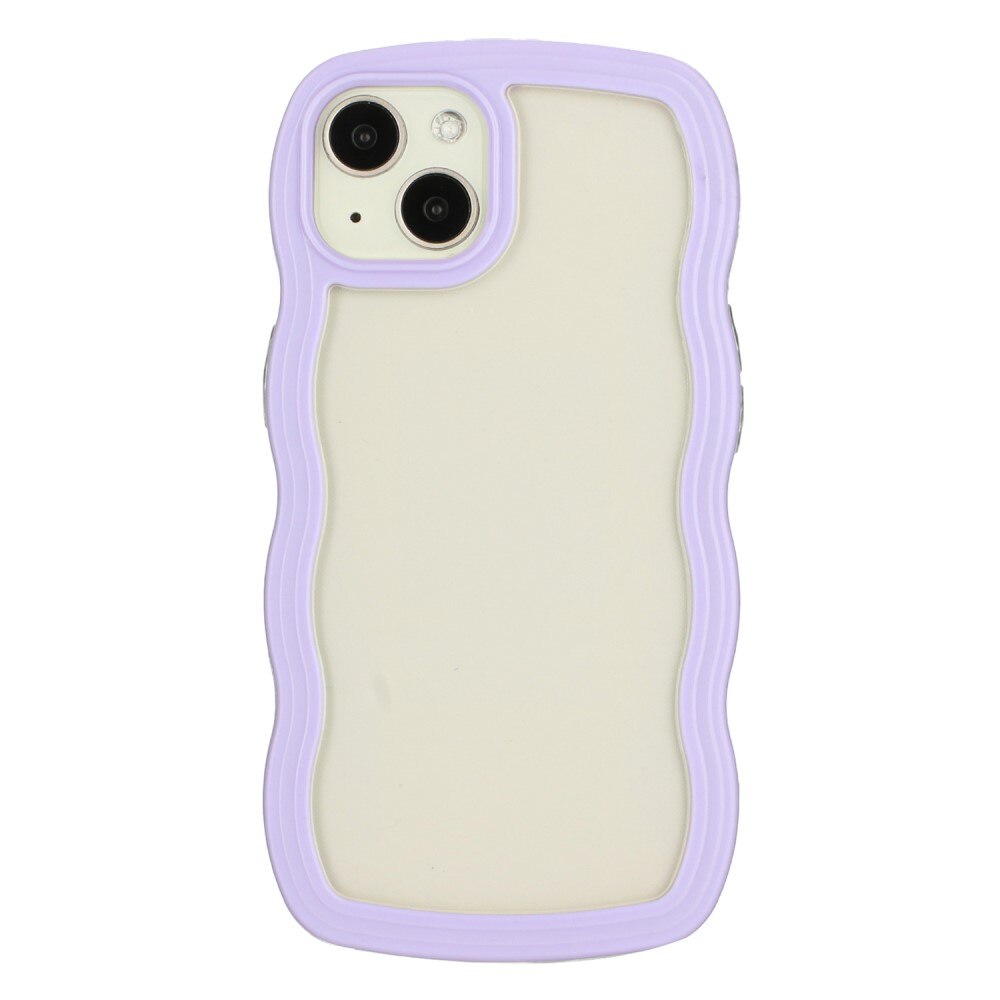 Wavy Edge Kuori iPhone 15 liila