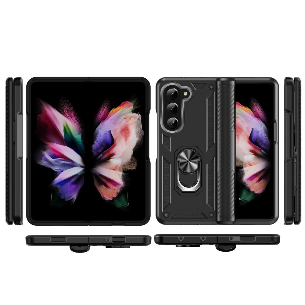 Hybridikuori Tech Ring Samsung Galaxy Z Fold 5 musta