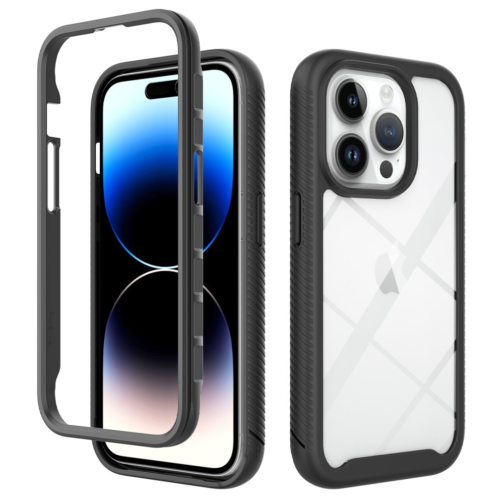 Full Cover Kuori iPhone 15 Pro Musta