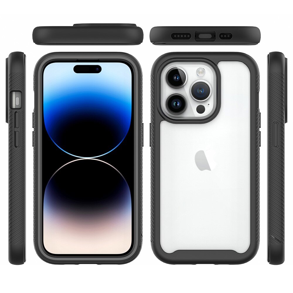Full Cover Kuori iPhone 15 Pro Musta