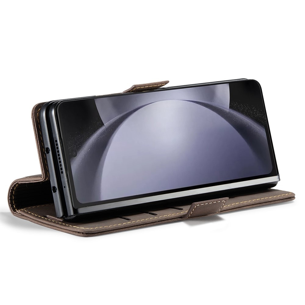 Slim Lompakkokotelo Samsung Galaxy Z Fold 5 ruskea