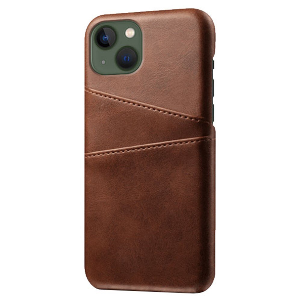Card Slots Case iPhone 15 Ruskea