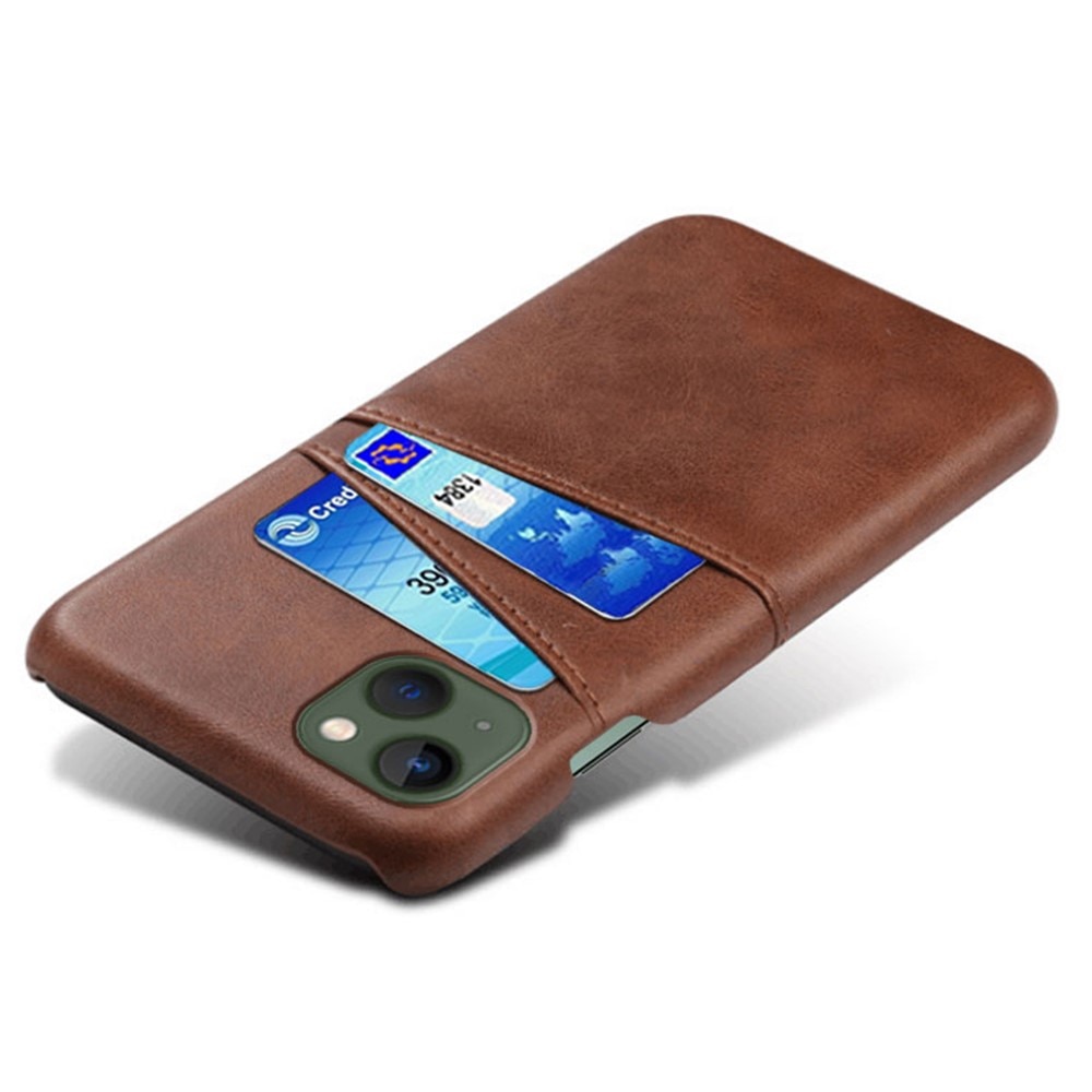 Card Slots Case iPhone 15 Ruskea