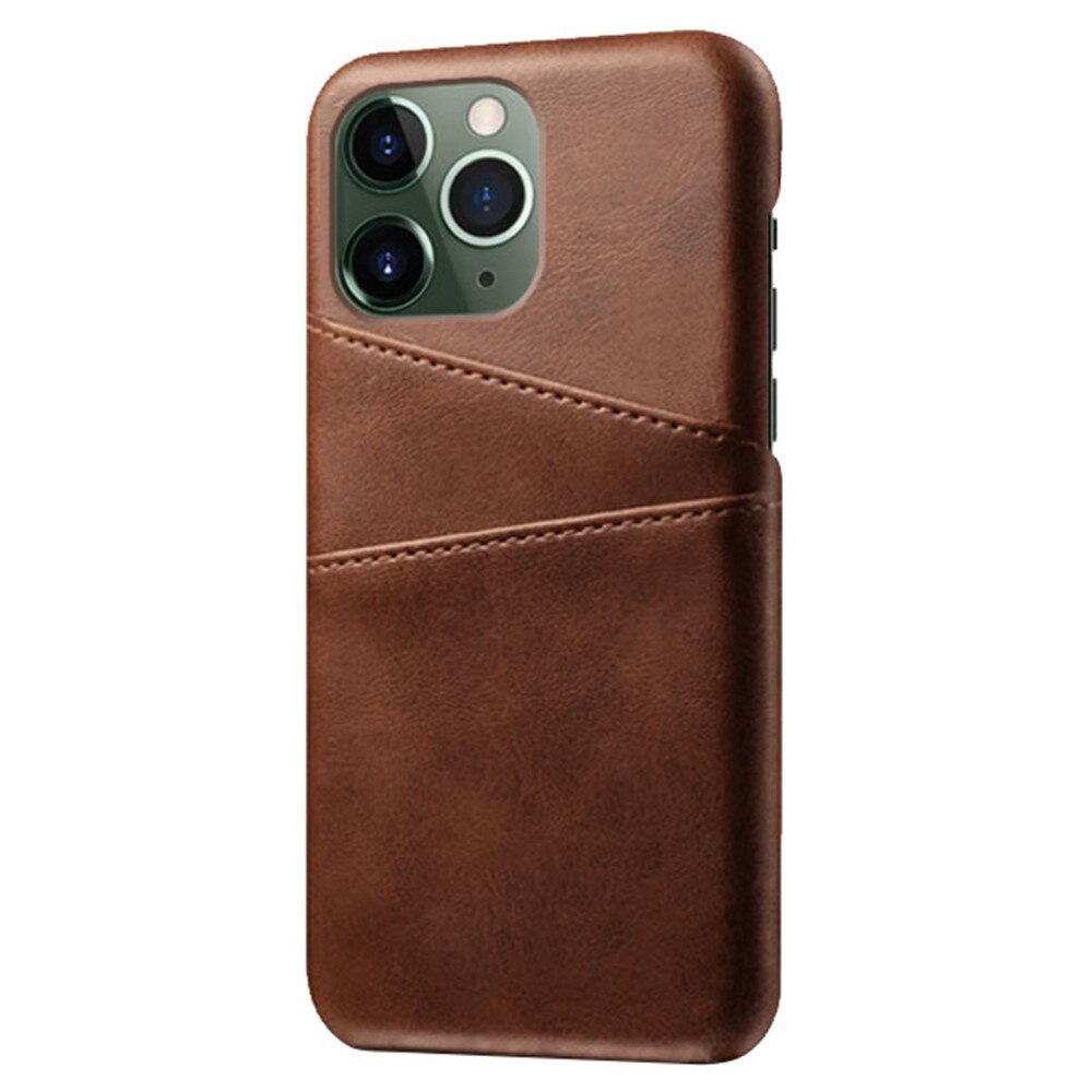 Card Slots Case iPhone 15 Pro Ruskea