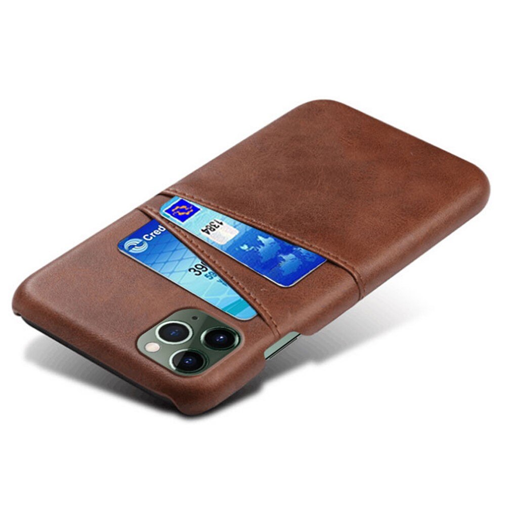 Card Slots Case iPhone 15 Pro Ruskea