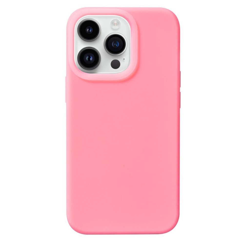 Silikonikuori Jelly iPhone 15 Pro vaaleanpunainen