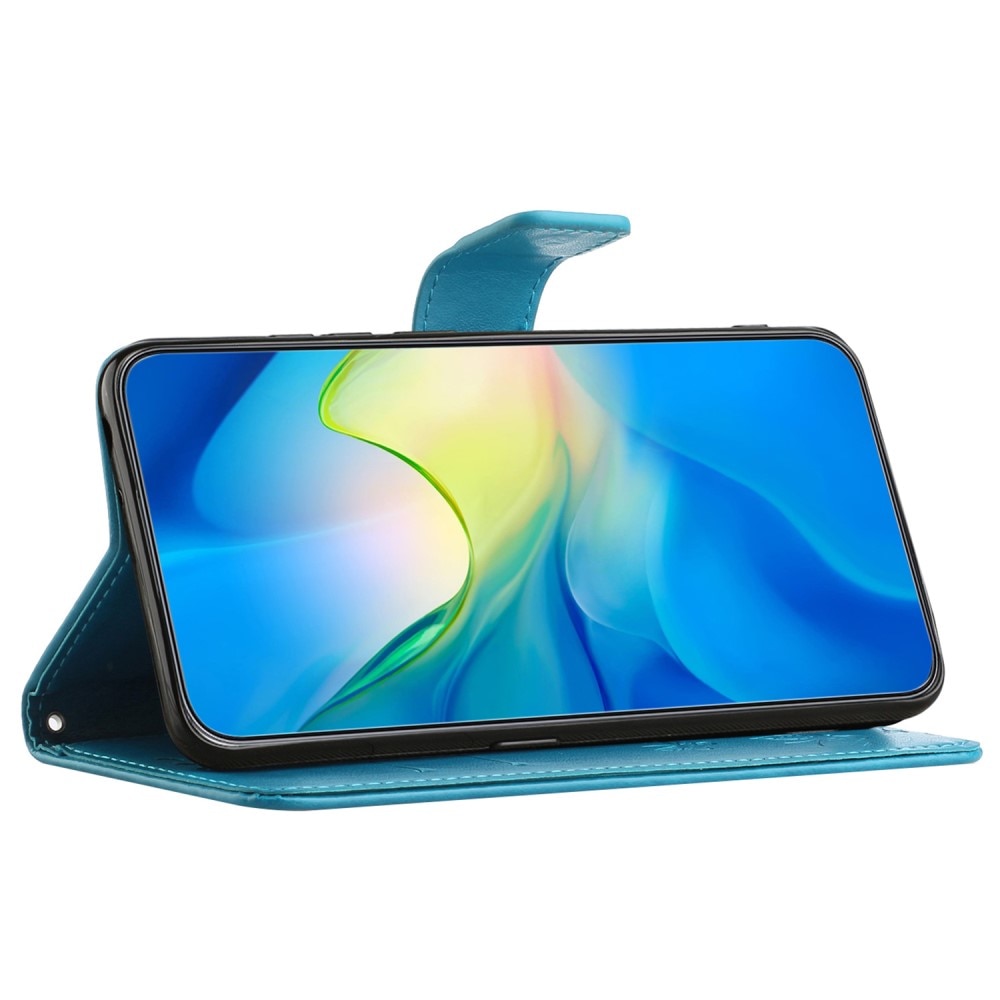 Nahkakotelo Perhonen  Nokia C22 Sininen