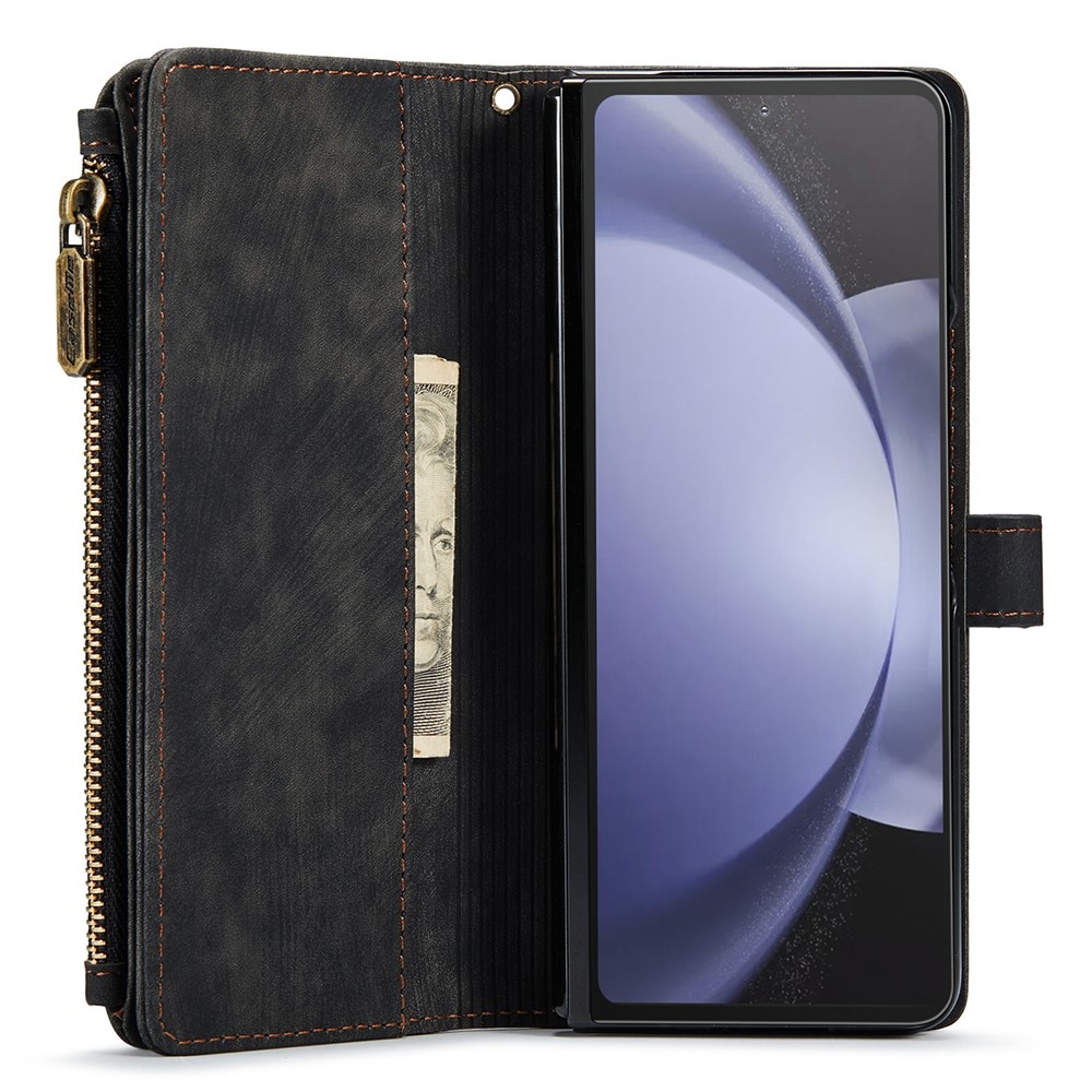 Zipper Wallet Samsung Galaxy Z Fold 5 musta