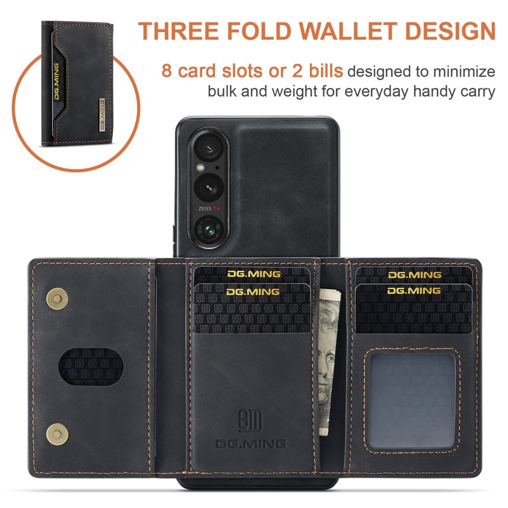 Magnetic Card Slot Case Sony Xperia 1 V Black