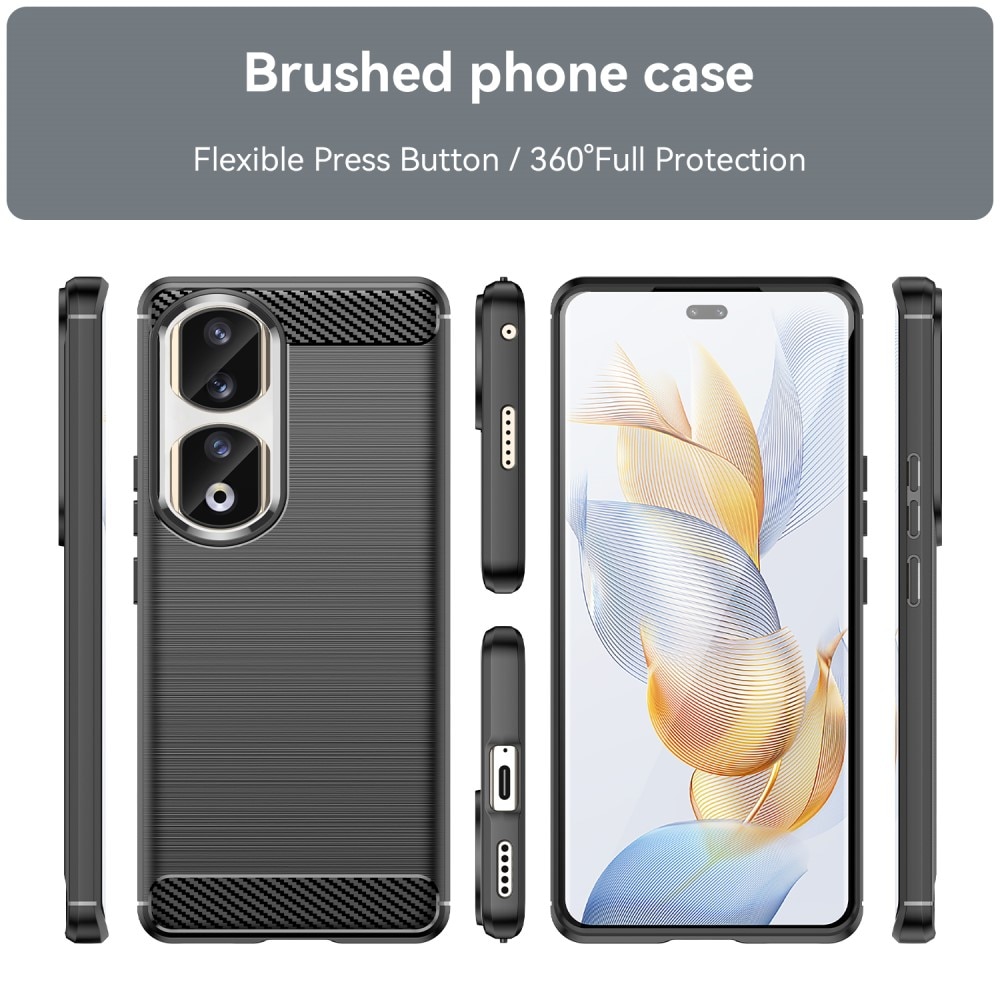  Honor 90 Pro Kuori TPU Brushed Musta