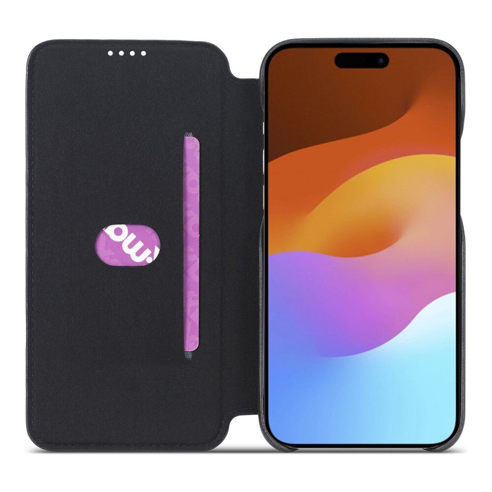 Slim Lompakkokotelot iPhone 15 Plus musta