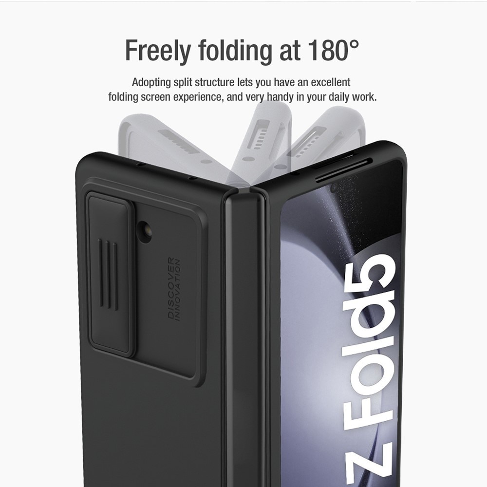 Soft CamShield Kuori Samsung Galaxy Z Fold 5 musta