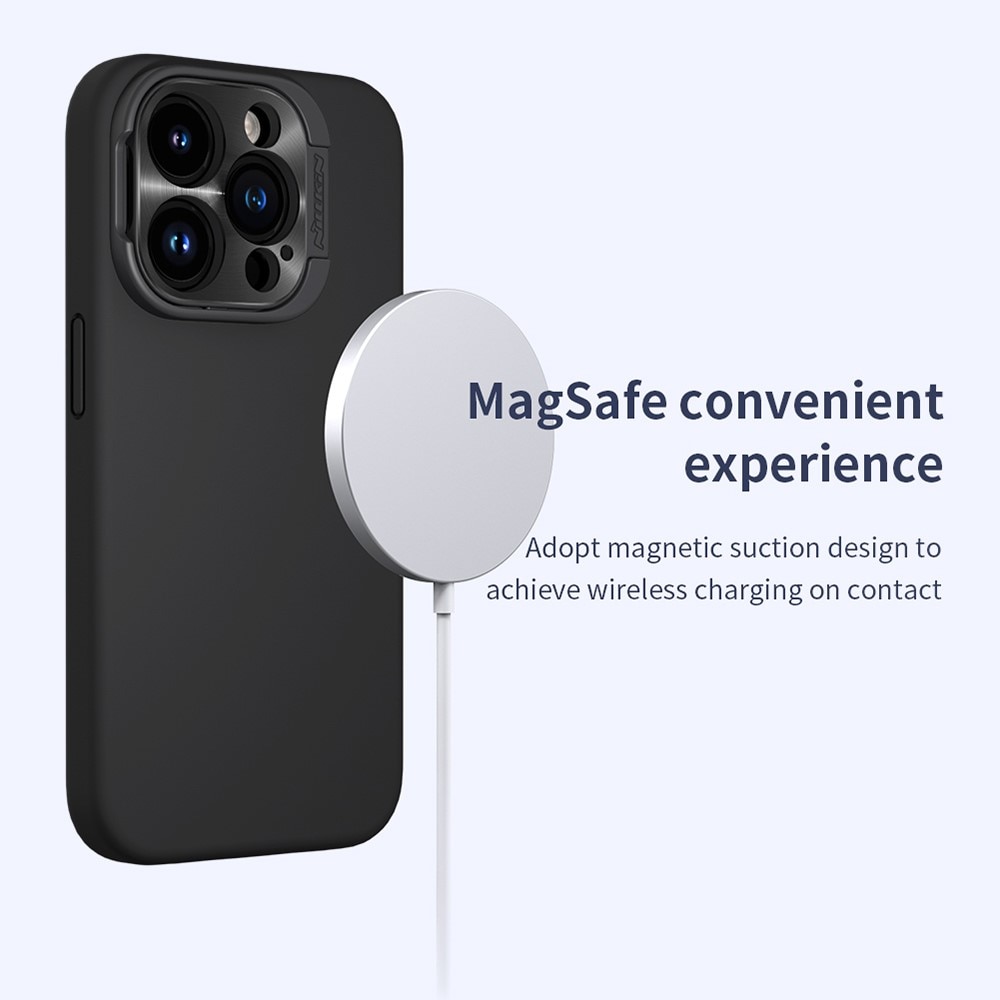 Soft LensWing MagSafe Kuori iPhone 15 Pro Max musta