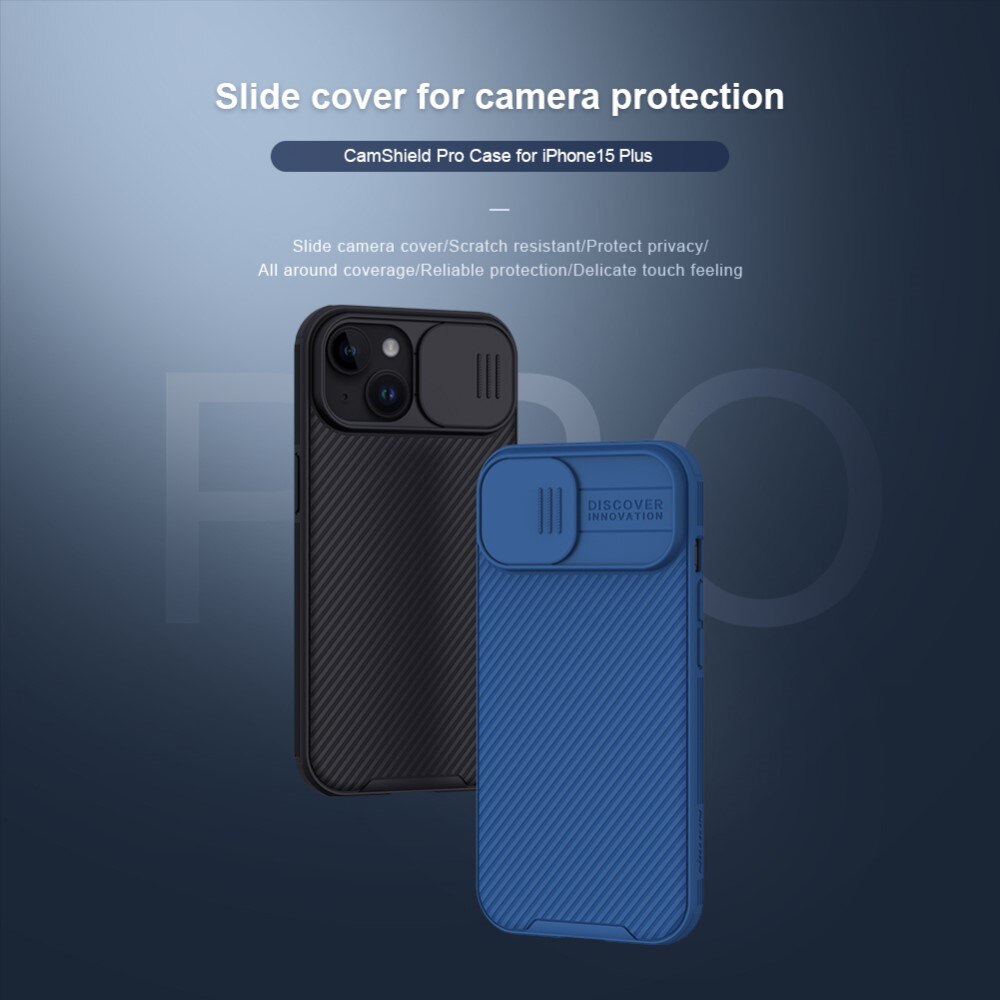 CamShield Kuori iPhone 15 Sininen