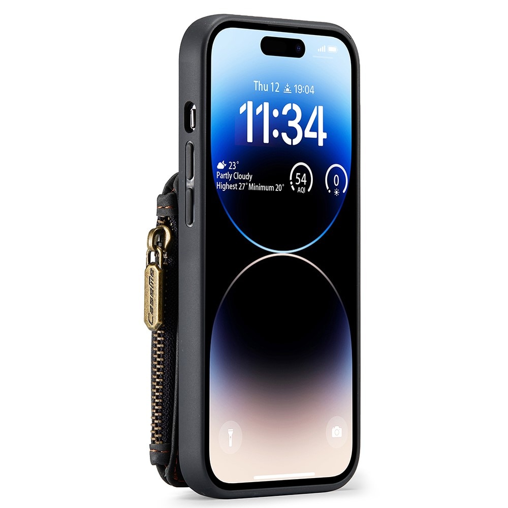 Multi-slot RFID-blocking Kuori iPhone 15 Pro Max musta