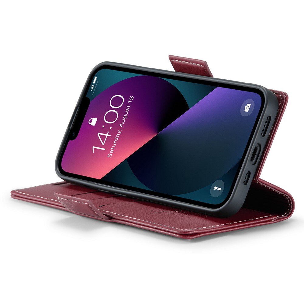 RFID Slim Lompakkokotelo iPhone 15 Punainen
