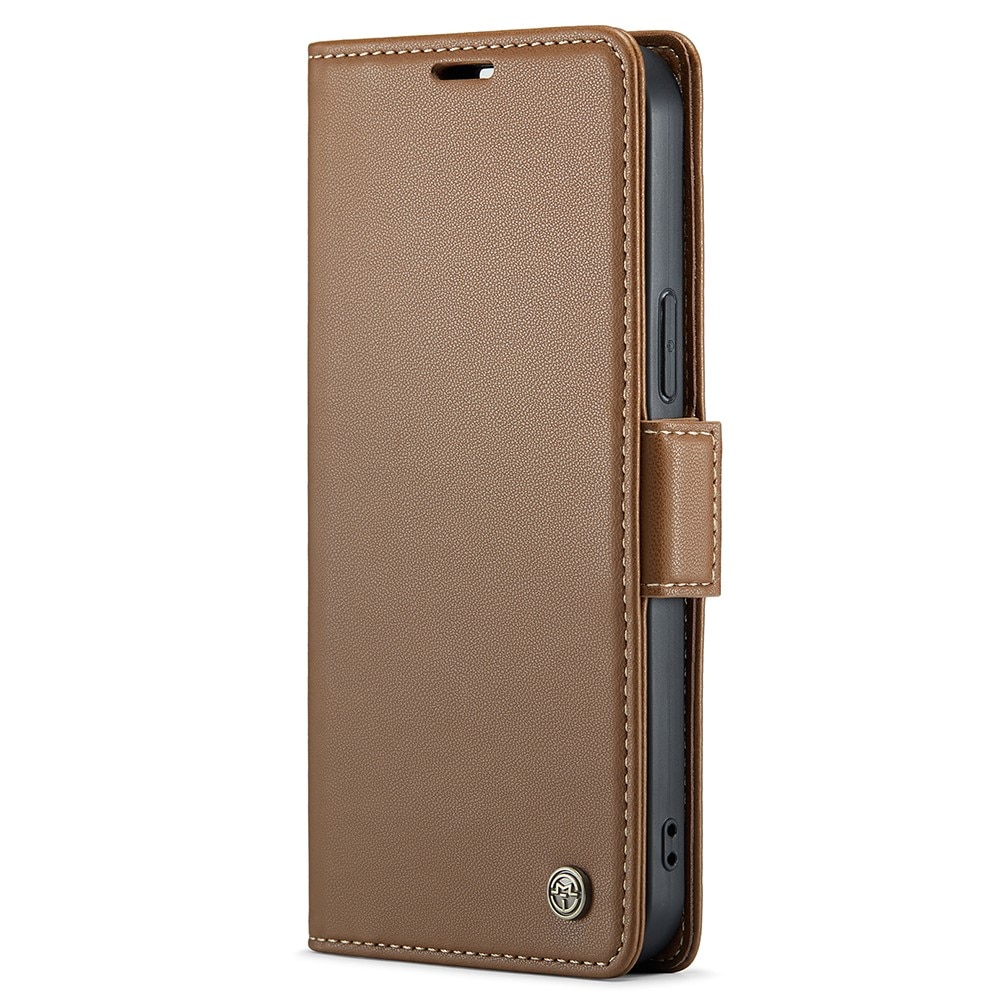 RFID Slim Lompakkokotelo iPhone 15 Pro Max Ruskea