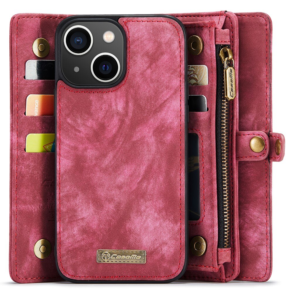 Multi-slot Suojakotelo iPhone 15 Plus Punainen