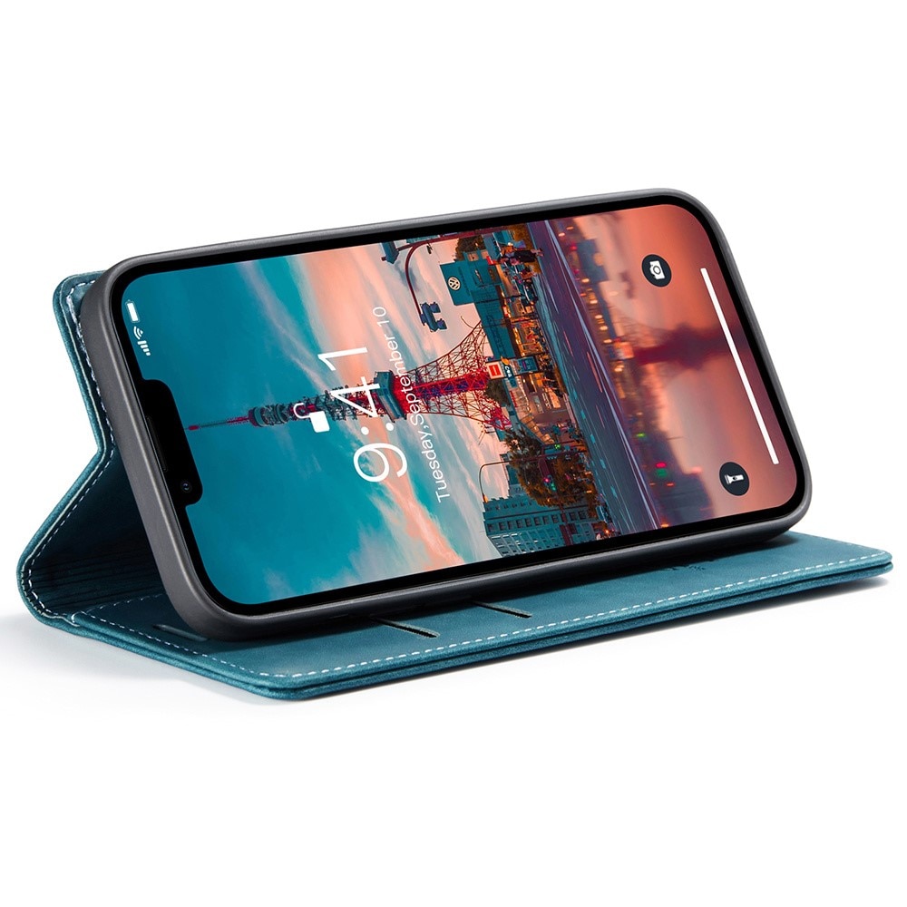 Slim Lompakkokotelo iPhone 15 Pro Max sininen
