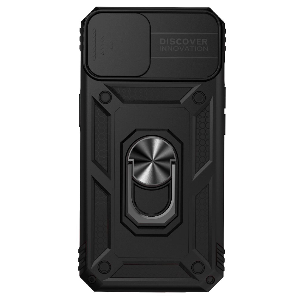 Hybridikuori Ring + Kamerasuojalla iPhone 15 Plus Musta