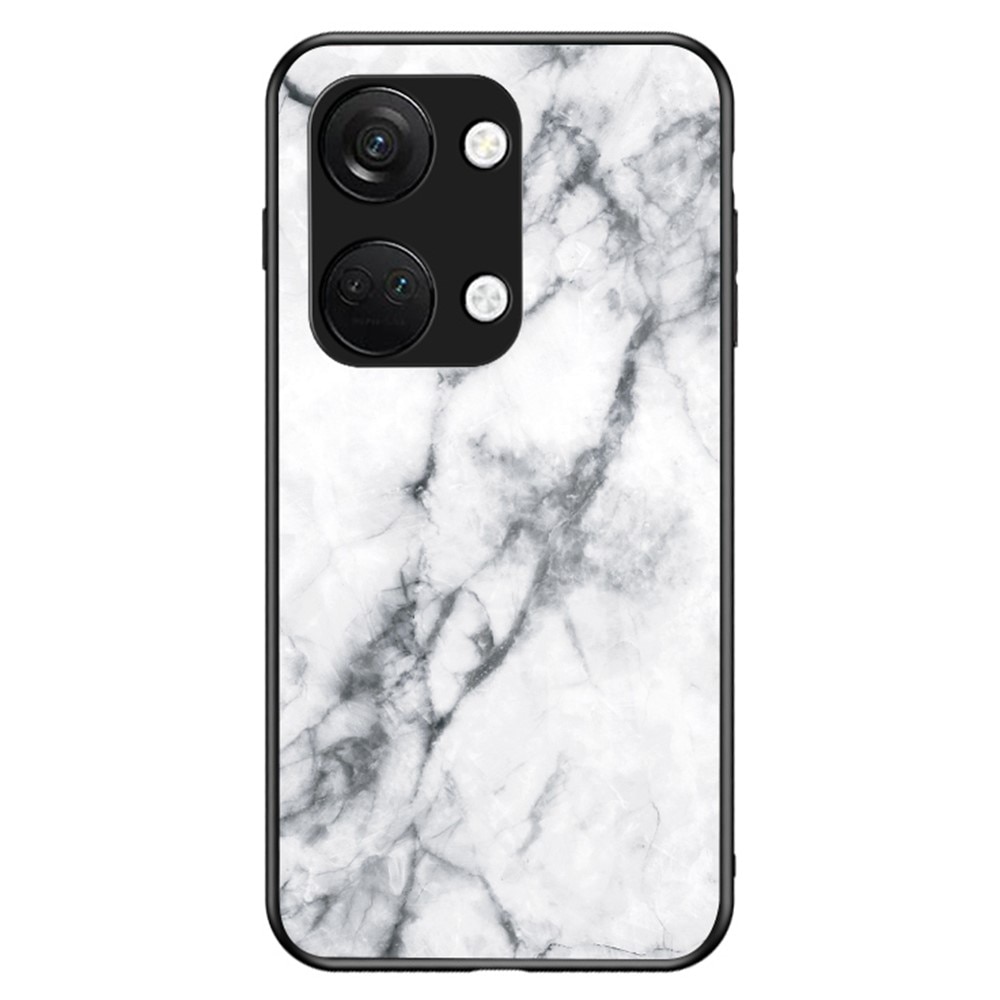 Panssarilasi Kuori OnePlus Nord 3 valkoista marmoria