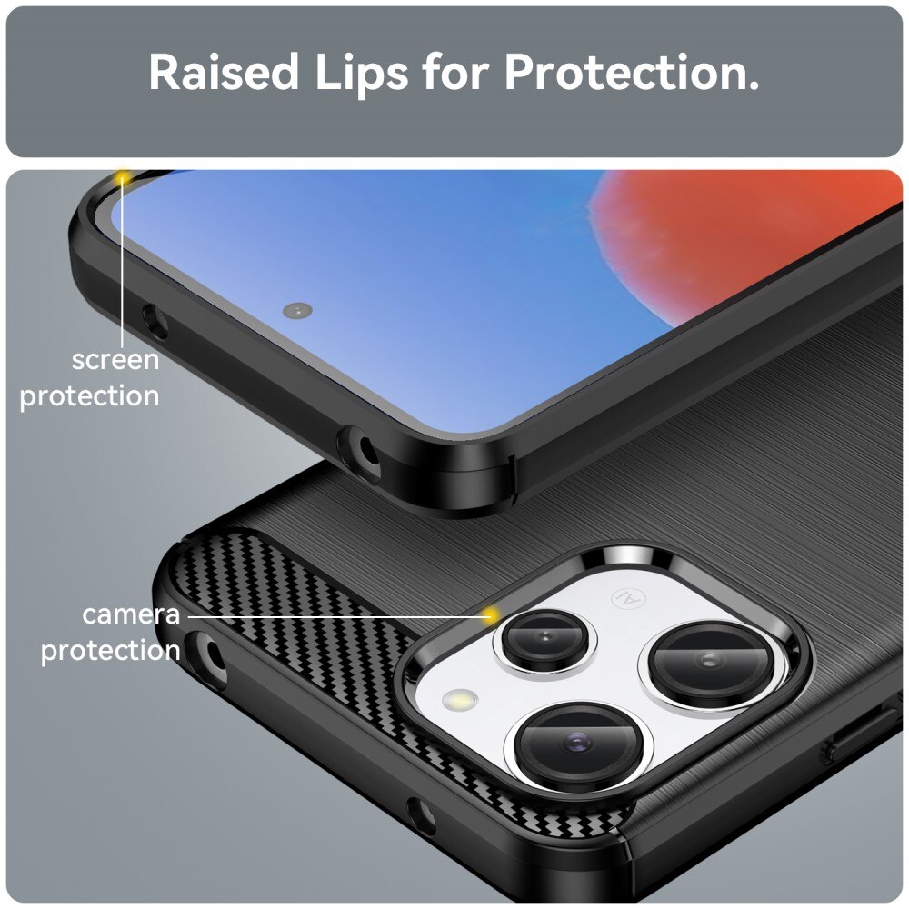Xiaomi Redmi 12 Kuori TPU Brushed Musta