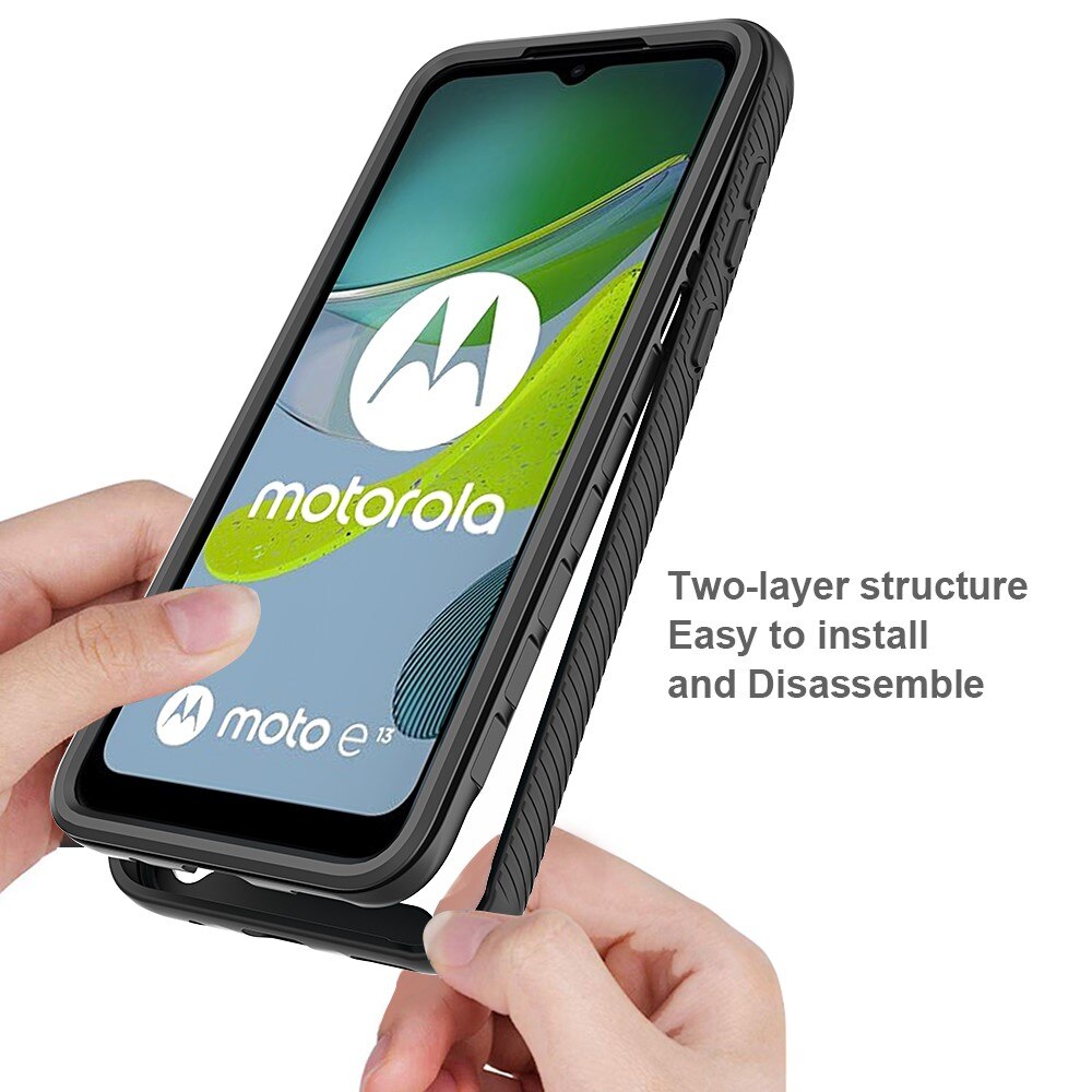 Full Protection Case Motorola Moto E13 musta