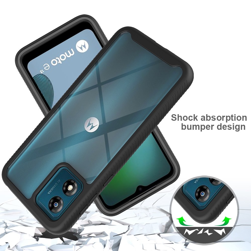 Full Protection Case Motorola Moto E13 musta