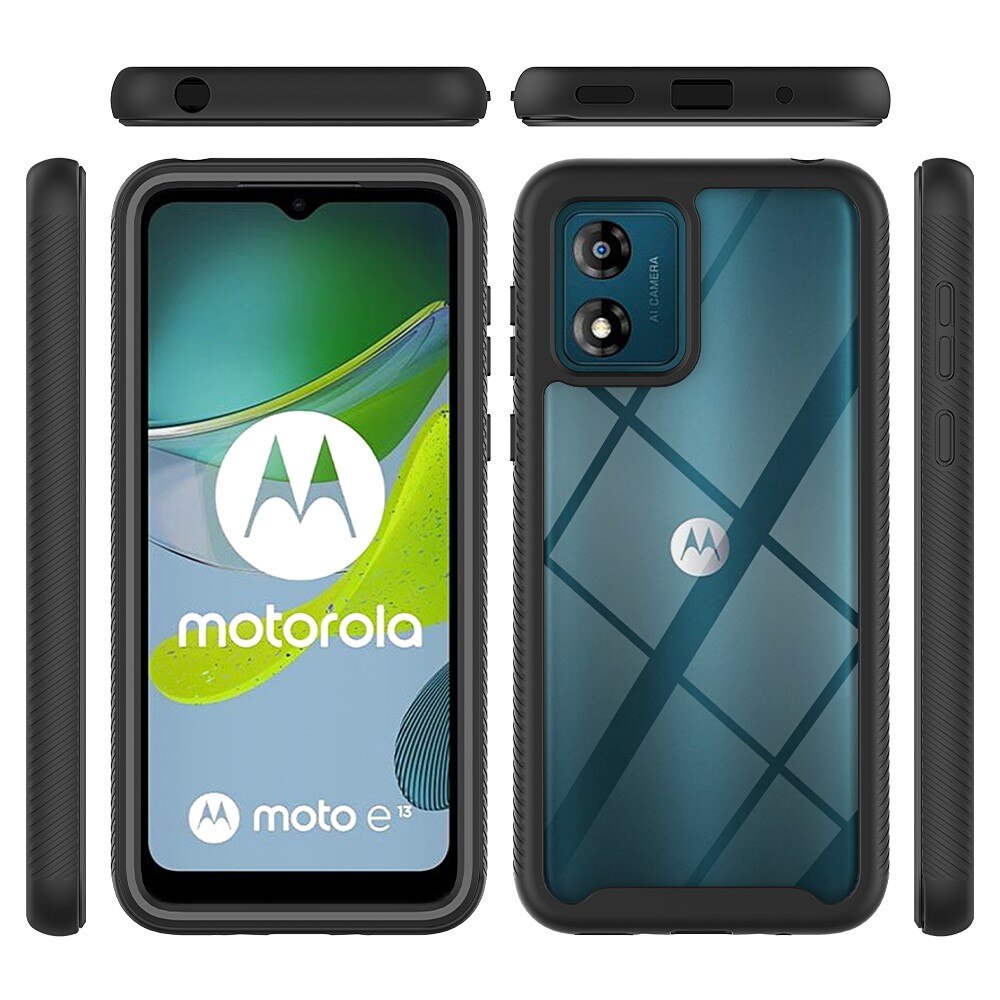 Full Protection Case Motorola Moto E13 musta