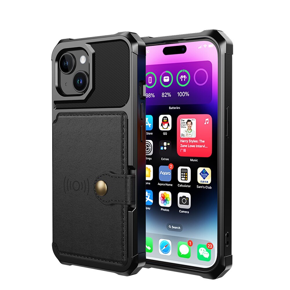 Tough Multi-slot Case iPhone 15 musta