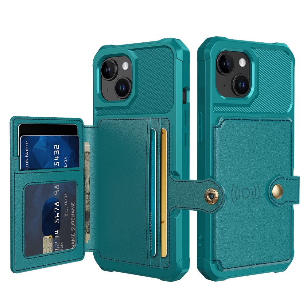 Tough Multi-slot Case iPhone 15 Plus vihreä
