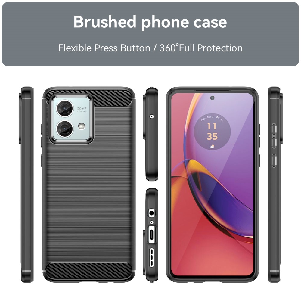 Motorola Moto G84 Kuori TPU Brushed Musta