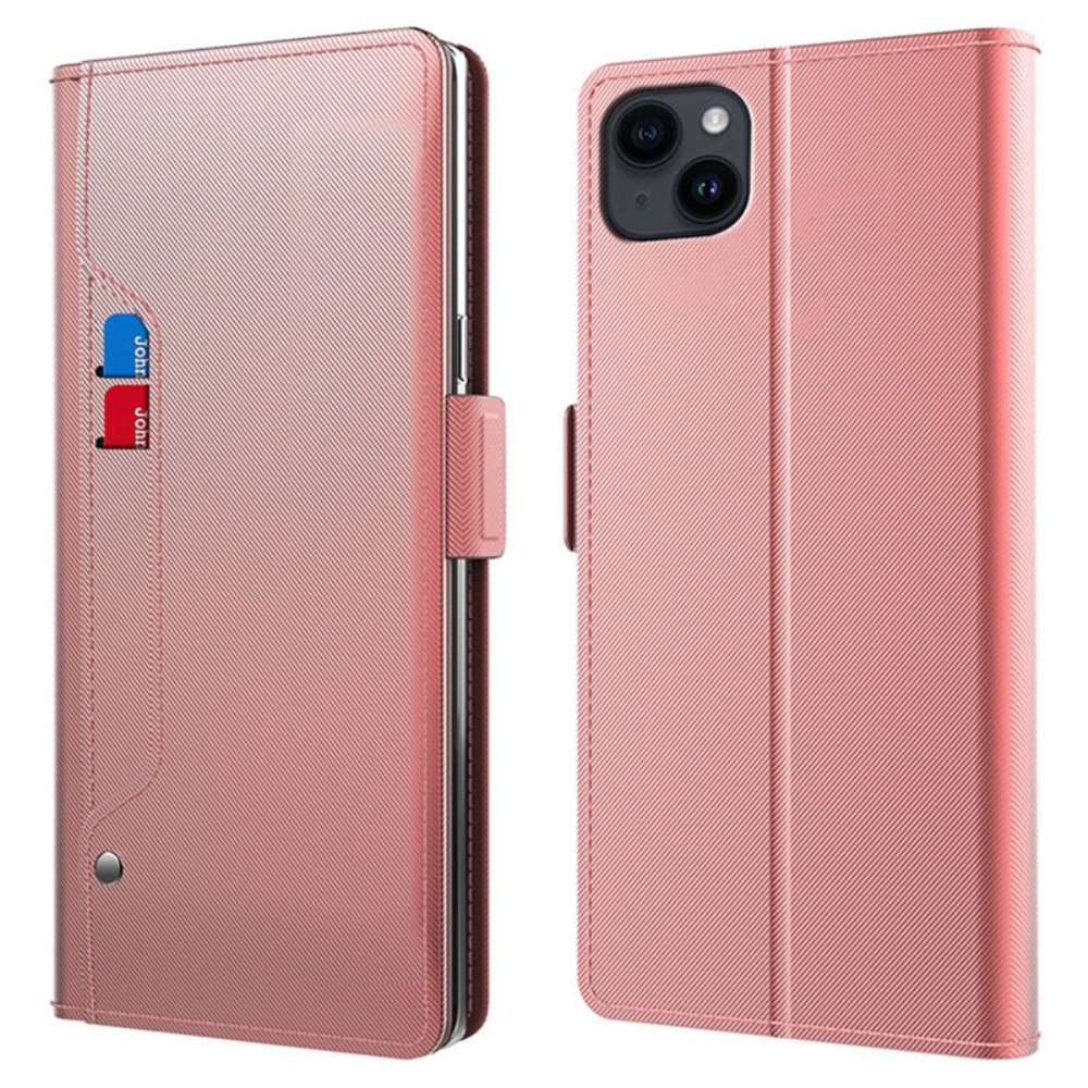 Suojakotelo Peili iPhone 15 Plus Vaaleanpunainen
