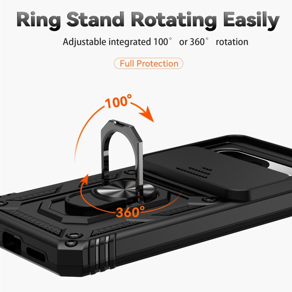 Hybridikuori Ring + Kamerasuojalla Google Pixel 8 musta