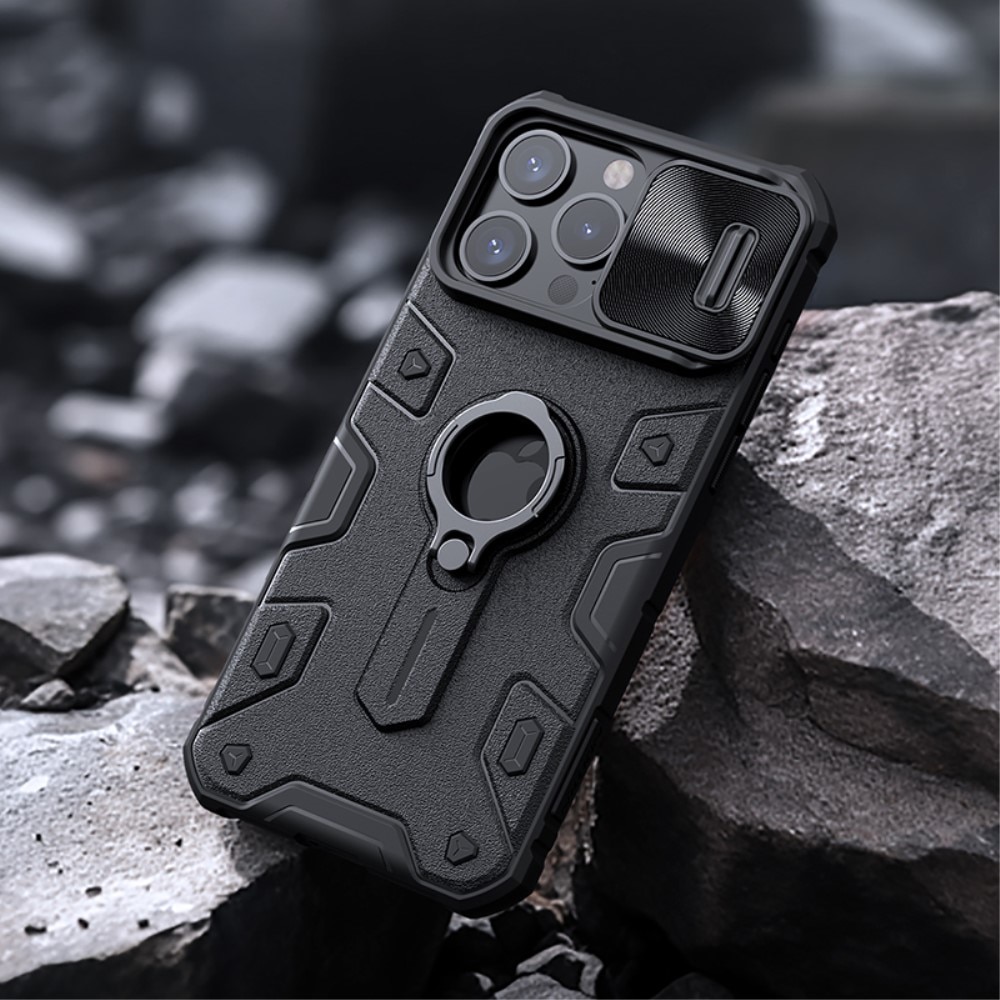 CamShield Armor Kuori iPhone 15 Pro Max musta