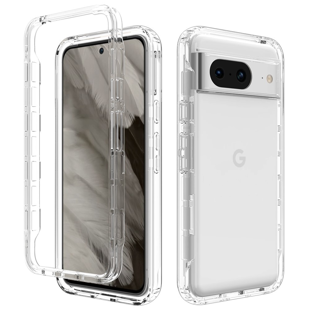 Full Cover Kuori Google Pixel 8 kirkas