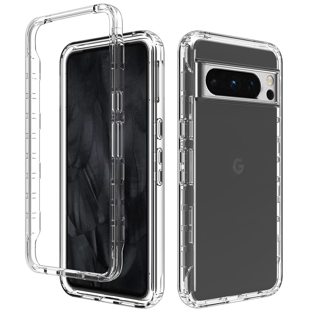 Full Cover Kuori Google Pixel 8 Pro kirkas