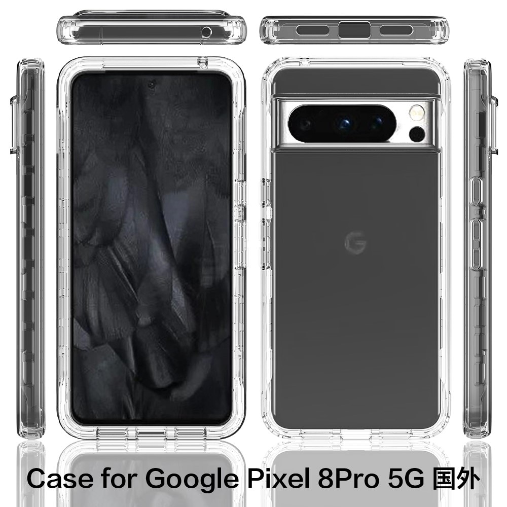 Full Protection Case Google Pixel 8 Pro kirkas