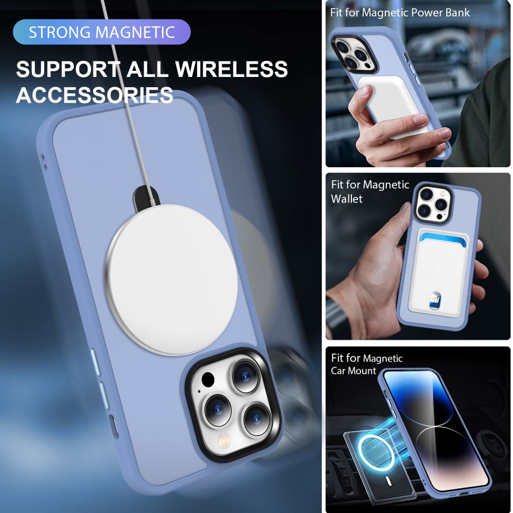 Hybridikuori MagSafe Ring iPhone 15 Plus Sininen