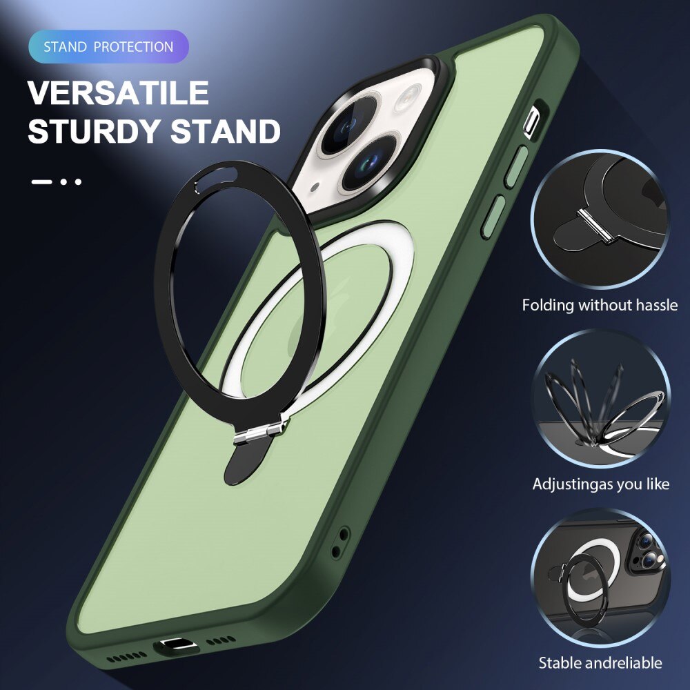 Hybridikuori MagSafe Ring iPhone 15 Plus Vihreä