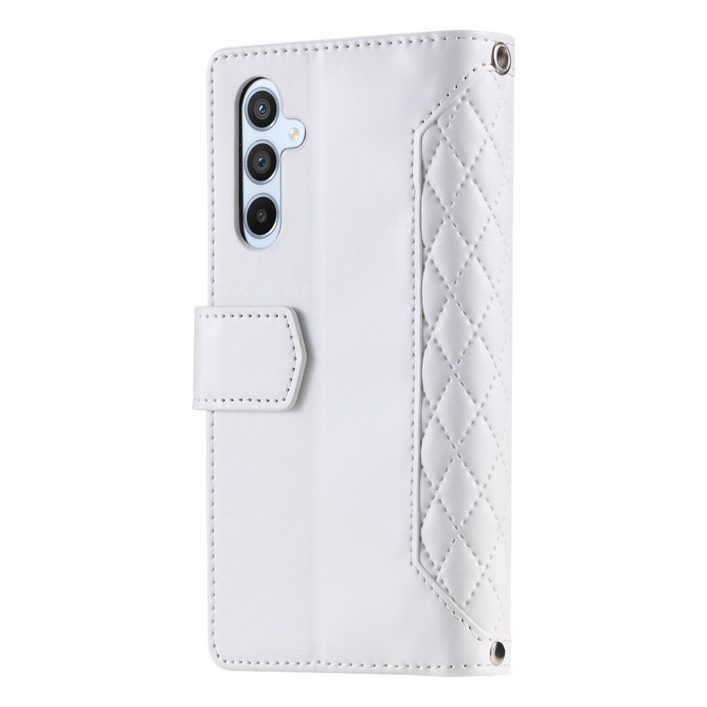 Lompakkolaukku Samsung Galaxy S24 Quilted valkoinen