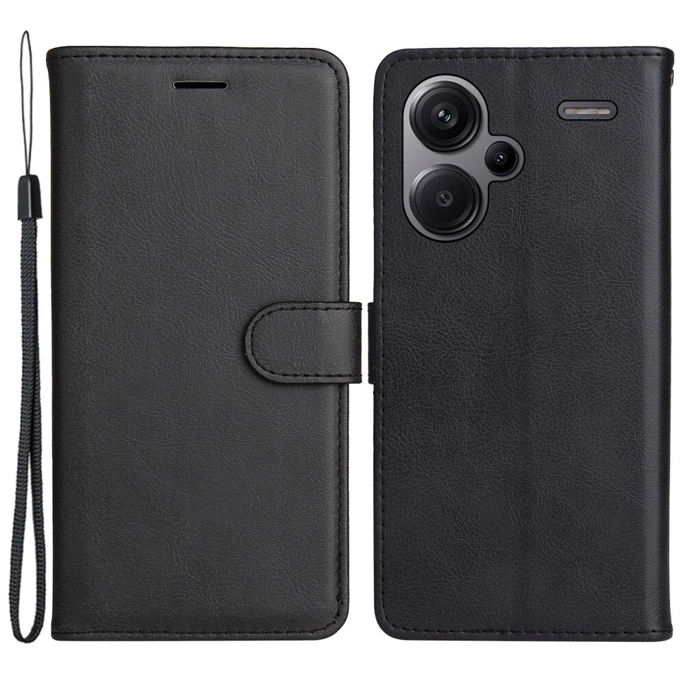 Xiaomi Redmi Note 13 Pro Plus Lompakkokotelo musta